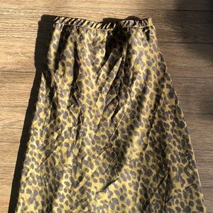 XL Banana Republic A-Line Midi Cheetah Print Skirt NEVER WORN!!! (Tags off)